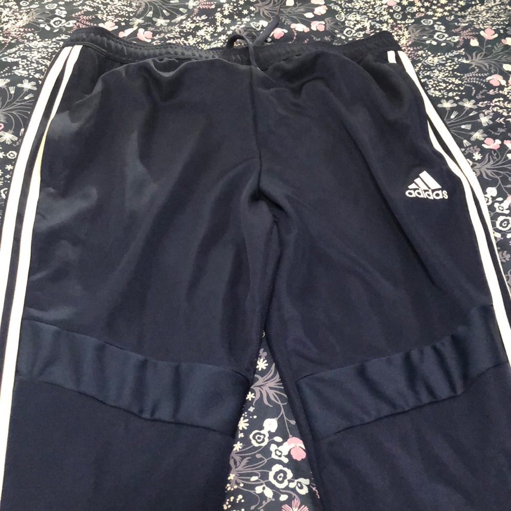 Men’s XL navy blue adidas track pants